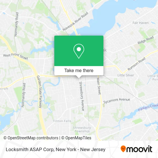 Locksmith ASAP Corp map
