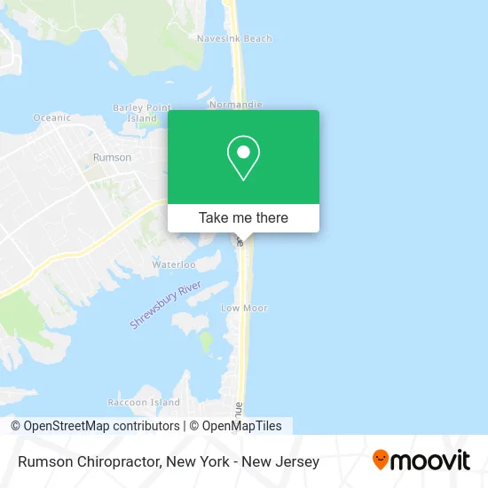 Rumson Chiropractor map