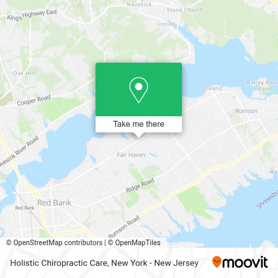Holistic Chiropractic Care map
