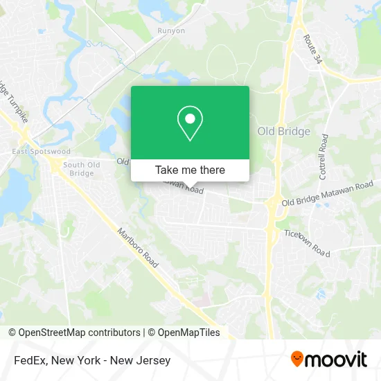 FedEx map