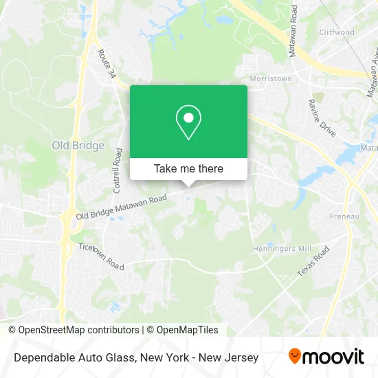 Dependable Auto Glass map