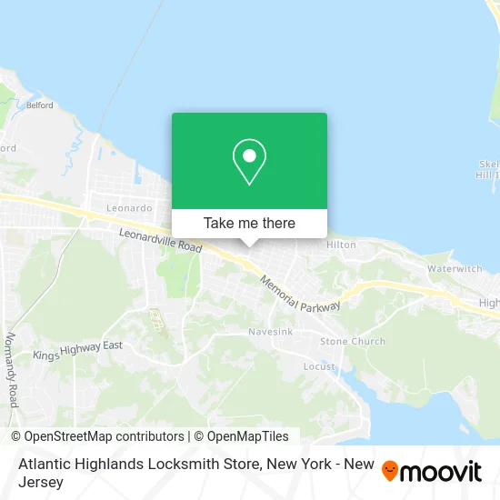 Atlantic Highlands Locksmith Store map