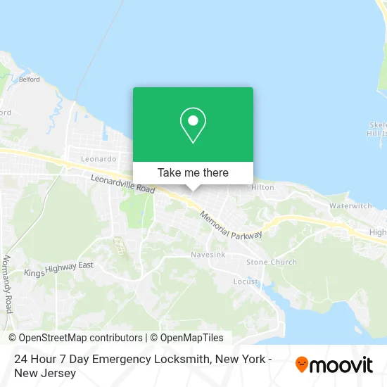 24 Hour 7 Day Emergency Locksmith map