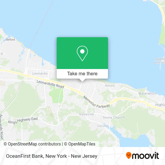 OceanFirst Bank map