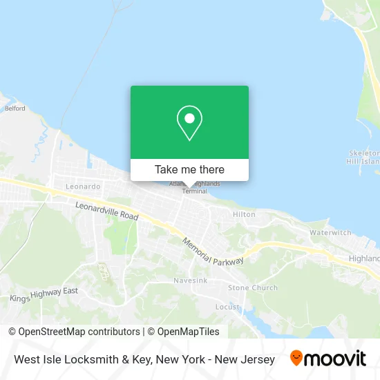 West Isle Locksmith & Key map