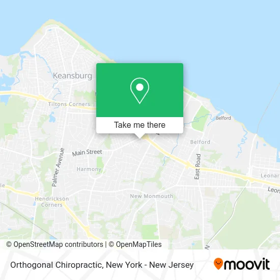 Orthogonal Chiropractic map