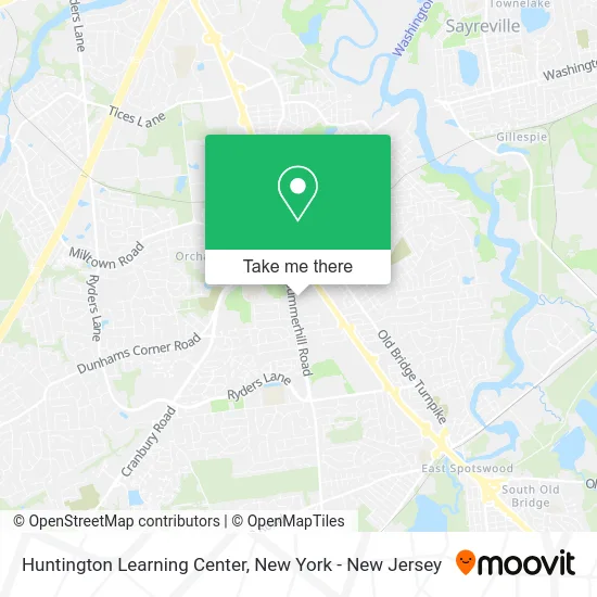 Huntington Learning Center map