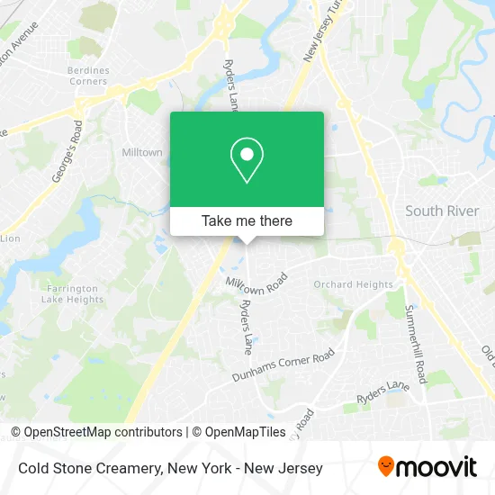 COLD STONE CREAMERY map