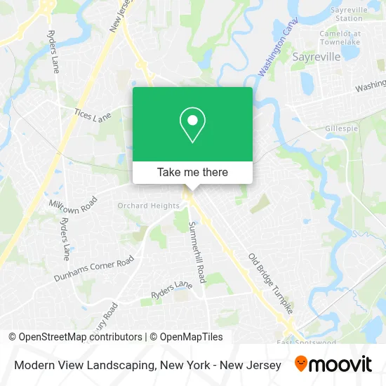 Modern View Landscaping map