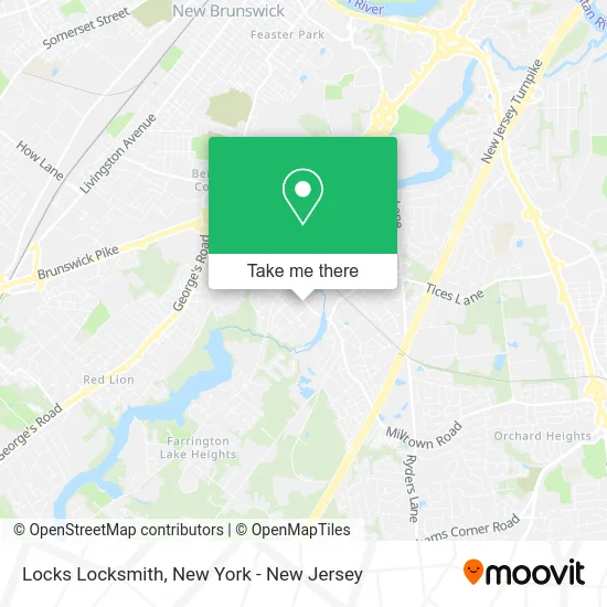 Locks Locksmith map