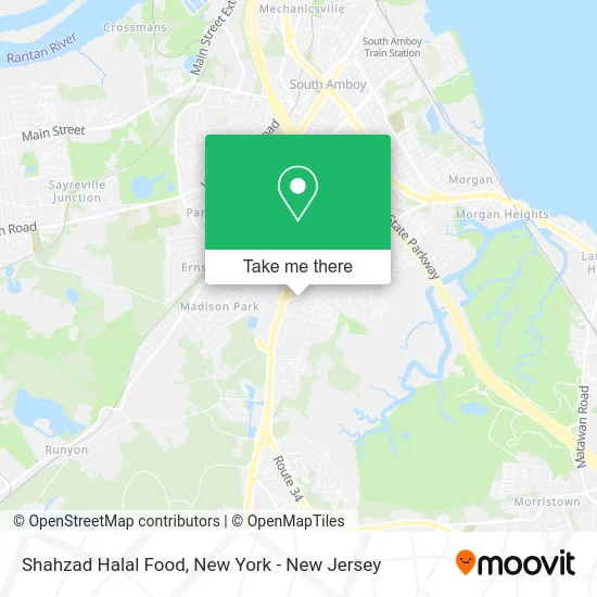 Shahzad Halal Food map