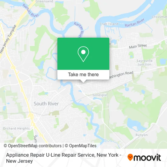 Mapa de Appliance Repair U-Line Repair Service