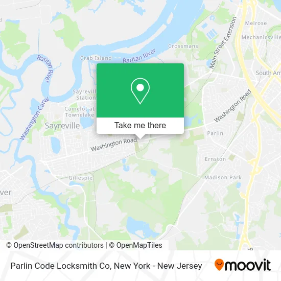 Parlin Code Locksmith Co map