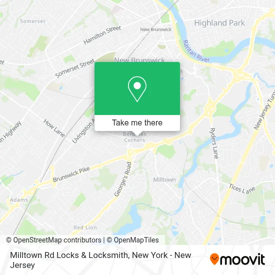 Milltown Rd Locks & Locksmith map