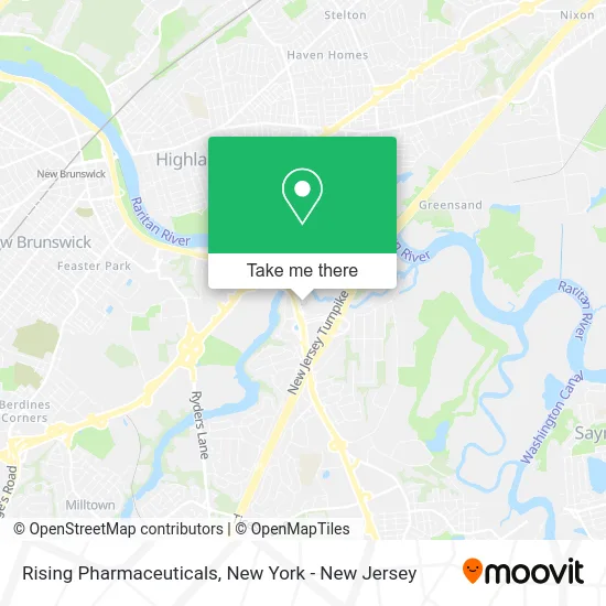 Rising Pharmaceuticals map