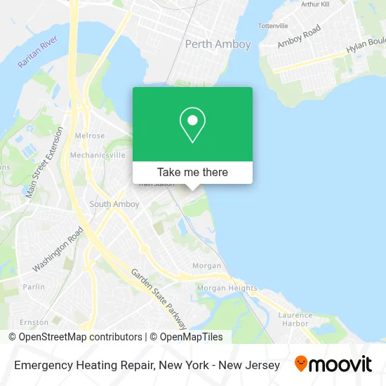 Emergency Heating Repair map
