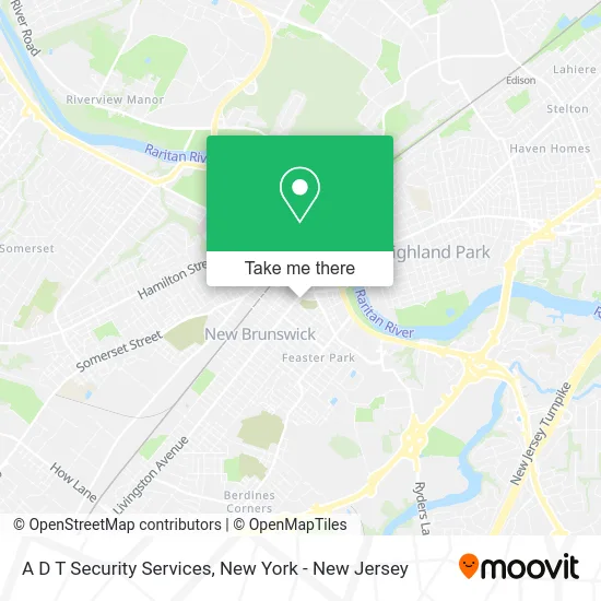 A D T Security Services map