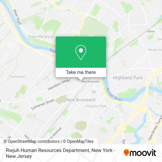 Rwjuh Human Resources Department map