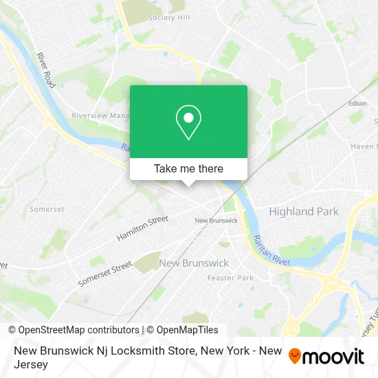 New Brunswick Nj Locksmith Store map