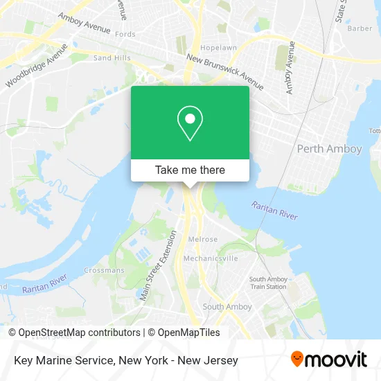 Key Marine Service map