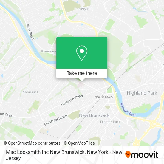 Mac Locksmith Inc New Brunswick map