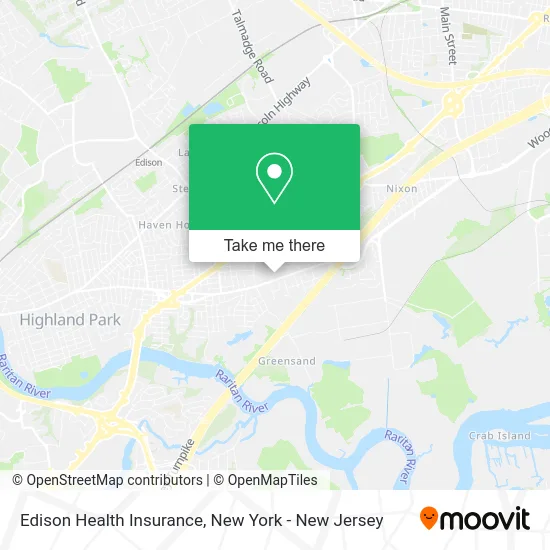 Edison Health Insurance map