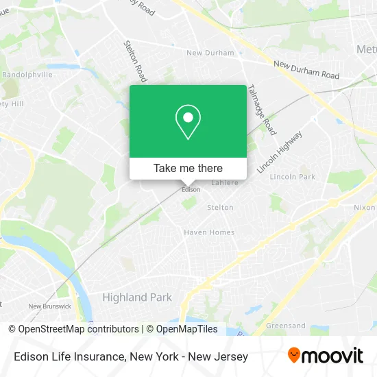 Edison Life Insurance map