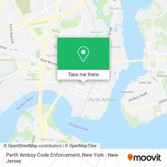 Mapa de Perth Amboy Code Enforcement