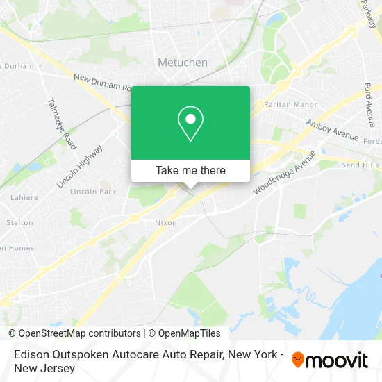 Edison Outspoken Autocare Auto Repair map