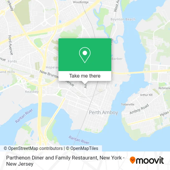 Parthenon Diner and Family Restaurant map