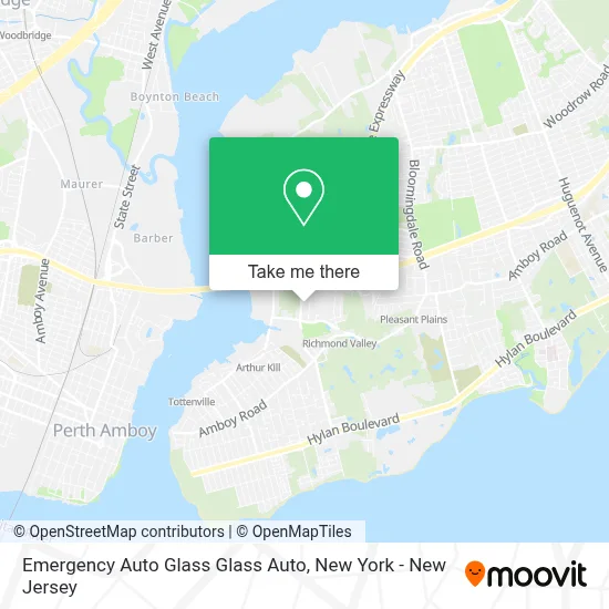Emergency Auto Glass Glass Auto map