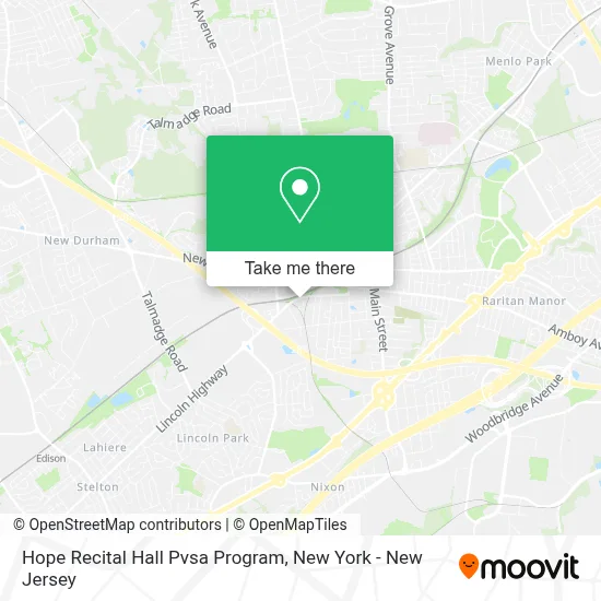 Hope Recital Hall Pvsa Program map