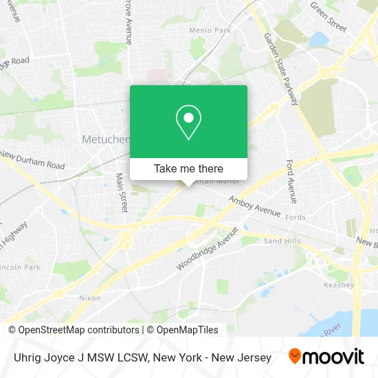 Uhrig Joyce J MSW LCSW map