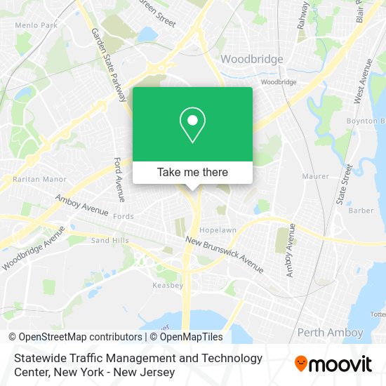 Statewide Traffic Management and Technology Center map
