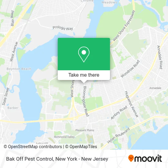 Bak Off Pest Control map