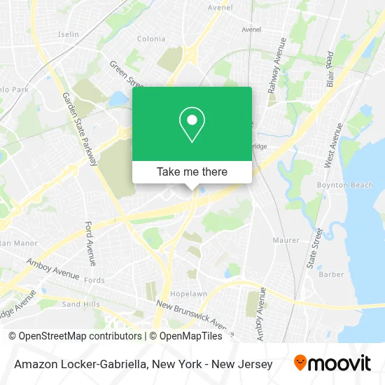 Amazon Locker-Gabriella map