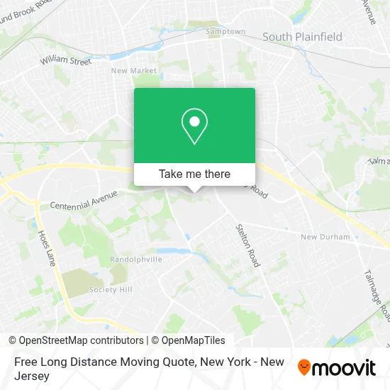 Free Long Distance Moving Quote map