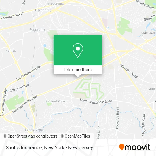 Spotts Insurance map