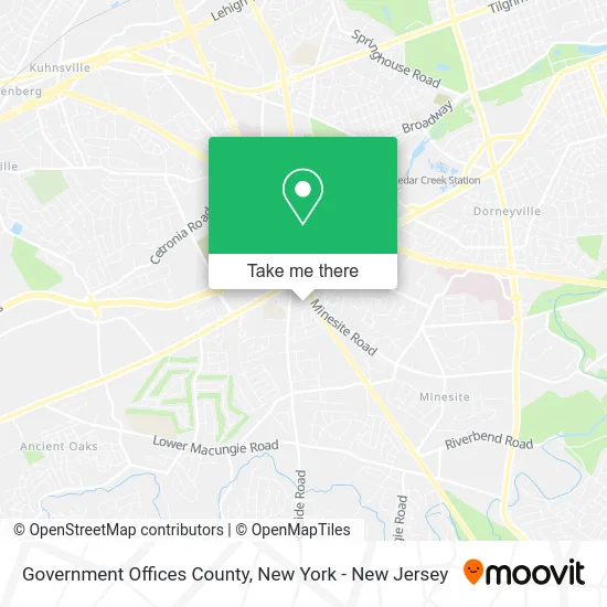 Government Offices County map