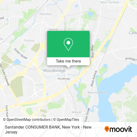 Santander CONSUMER BANK map