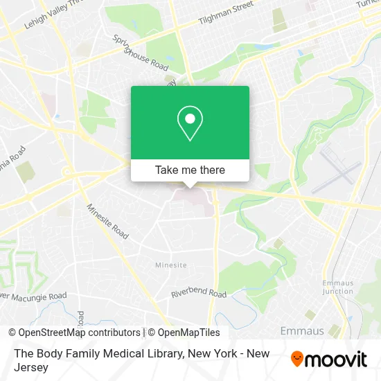 The Body Family Medical Library map