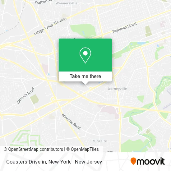 Coasters Drive in map