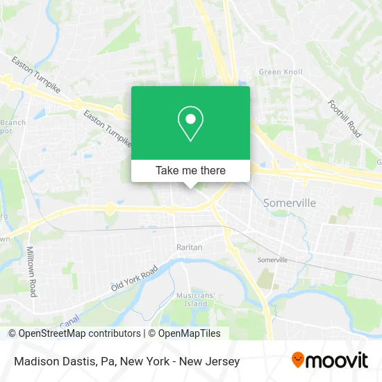 Madison Dastis, Pa map