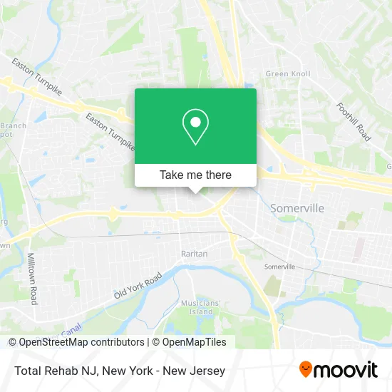 Total Rehab NJ map