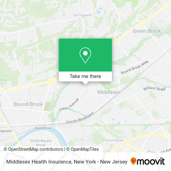 Middlesex Health Insurance map