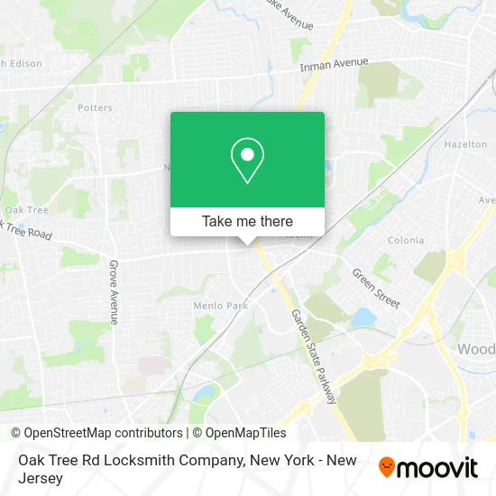 Oak Tree Rd Locksmith Company map