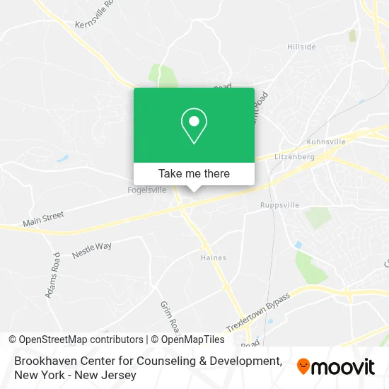 Brookhaven Center for Counseling & Development map
