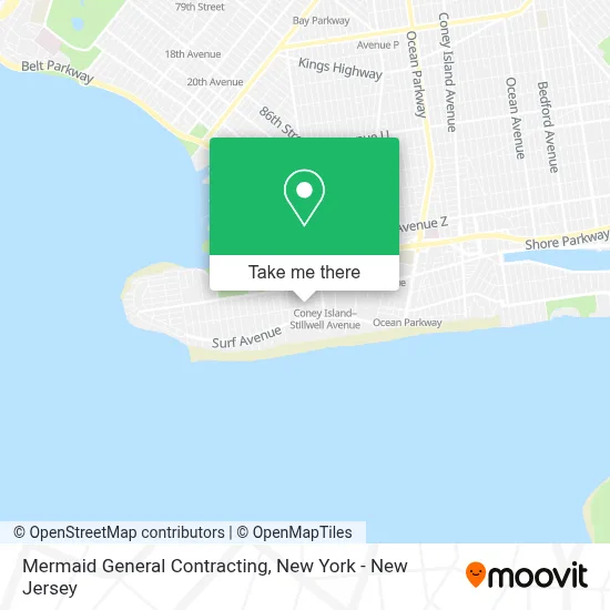 Mermaid General Contracting map