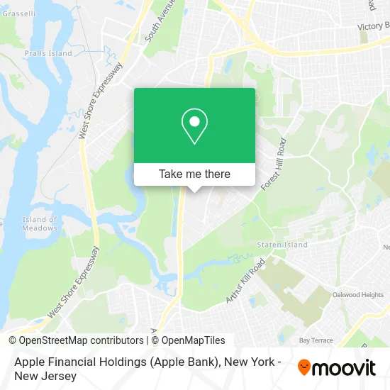 Apple Financial Holdings (Apple Bank) map