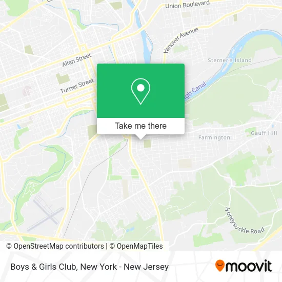 Boys & Girls Club map